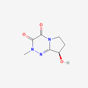 molecular formula C7H9N3O3 B2951640 (8R)-8-Hydroxy-2-methyl-7,8-dihydro-6H-pyrrolo[2,1-c][1,2,4]triazine-3,4-dione CAS No. 2445749-42-6