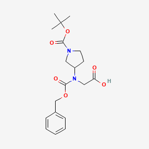 2-(((Benzyloxy)carbonyl)(1-(tert-butoxycarbonyl)pyrrolidin-3-yl)amino)acetic acid