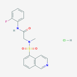 N-(2-fluorophenyl)-2-(N-methylisoquinoline-5-sulfonamido)acetamide hydrochloride
