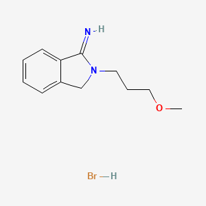 molecular formula C12H17BrN2O B2951658 2-(3-Methoxypropyl)isoindolin-1-imine hydrobromide CAS No. 1052406-55-9