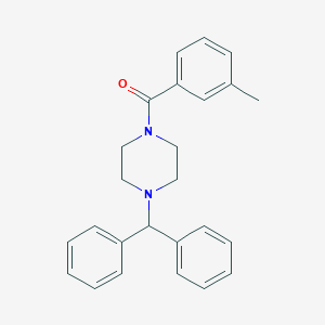 molecular formula C25H26N2O B295170 1-Benzhydryl-4-(3-methylbenzoyl)piperazine 