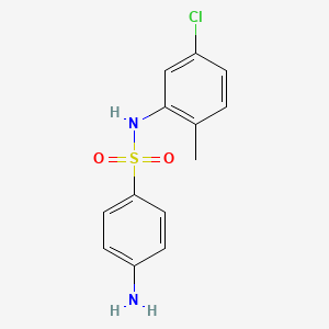 molecular formula C13H13ClN2O2S B2951704 4-amino-N-(5-chloro-2-methylphenyl)benzenesulfonamide CAS No. 34392-72-8