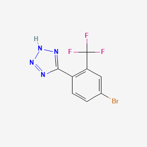 molecular formula C8H4BrF3N4 B2951713 5-[4-bromo-2-(trifluoromethyl)phenyl]-1H-1,2,3,4-tetrazole CAS No. 1249252-67-2