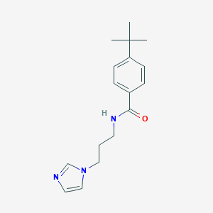 molecular formula C17H23N3O B295172 4-tert-Butyl-N-(3-imidazol-1-yl-propyl)-benzamide 