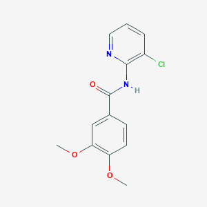 molecular formula C14H13ClN2O3 B295176 N-(3-chloropyridin-2-yl)-3,4-dimethoxybenzamide 
