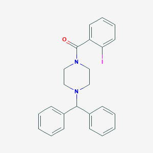 molecular formula C24H23IN2O B295177 1-Benzhydryl-4-(2-iodobenzoyl)piperazine 