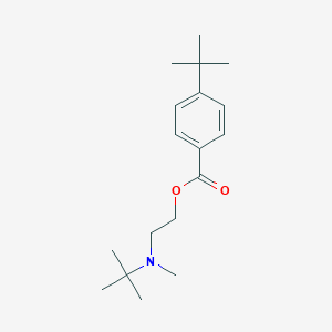 molecular formula C18H29NO2 B295179 2-[Tert-butyl(methyl)amino]ethyl 4-tert-butylbenzoate 