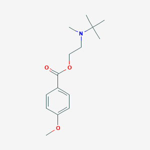 molecular formula C15H23NO3 B295180 2-[Tert-butyl(methyl)amino]ethyl 4-methoxybenzoate 
