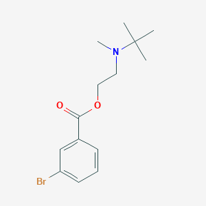 molecular formula C14H20BrNO2 B295181 2-[Tert-butyl(methyl)amino]ethyl 3-bromobenzoate 
