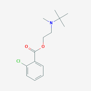 molecular formula C14H20ClNO2 B295183 2-[Tert-butyl(methyl)amino]ethyl 2-chlorobenzoate 