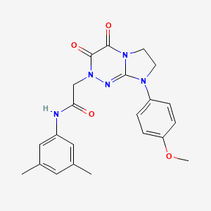 N-(3,5-dimethylphenyl)-2-(8-(4-methoxyphenyl)-3,4-dioxo-3,4,7,8-tetrahydroimidazo[2,1-c][1,2,4]triazin-2(6H)-yl)acetamide