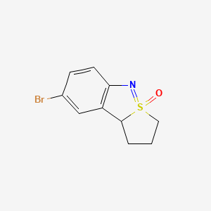 8-Bromo-1,2,3,9b-tetrahydrobenzo[c]thieno[2,1-e]isothiazole 4-oxide
