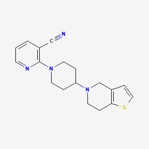 2-[4-(6,7-Dihydro-4H-thieno[3,2-c]pyridin-5-yl)piperidin-1-yl]pyridine-3-carbonitrile