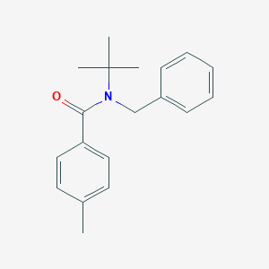 molecular formula C19H23NO B295189 N-benzyl-N-(tert-butyl)-4-methylbenzamide 