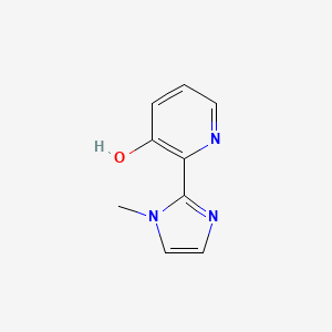 molecular formula C9H9N3O B2951904 2-(1-methyl-1H-imidazol-2-yl)pyridin-3-ol CAS No. 1551469-58-9