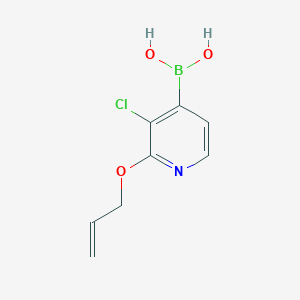 molecular formula C8H9BClNO3 B2951914 (2-(Allyloxy)-3-chloropyridin-4-yl)boronic acid CAS No. 1987879-17-3