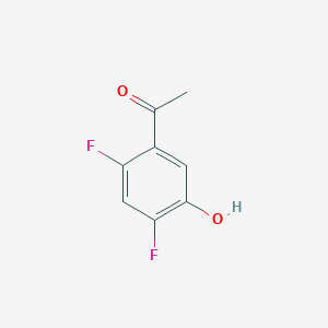molecular formula C8H6F2O2 B2951952 1-(2,4-Difluoro-5-hydroxyphenyl)ethanone CAS No. 1807179-31-2