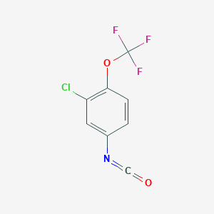 molecular formula C8H3ClF3NO2 B2951963 2-Chloro-4-isocyanato-1-(trifluoromethoxy)benzene CAS No. 40275-96-5