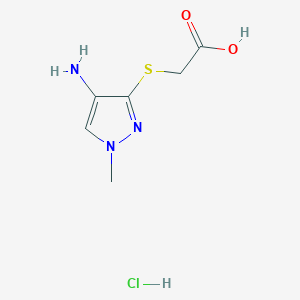 [(4-amino-1-methyl-1H-pyrazol-3-yl)thio]acetic acid