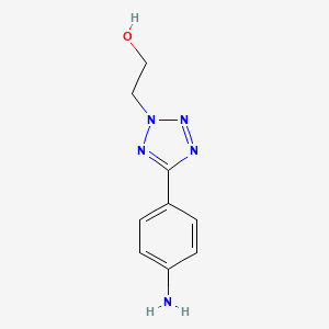molecular formula C9H11N5O B2951990 2-[5-(4-aminophenyl)-2H-tetrazol-2-yl]ethanol CAS No. 1243484-57-2