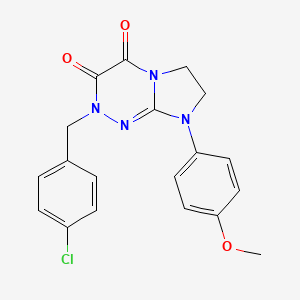 2-(4-chlorobenzyl)-8-(4-methoxyphenyl)-7,8-dihydroimidazo[2,1-c][1,2,4]triazine-3,4(2H,6H)-dione