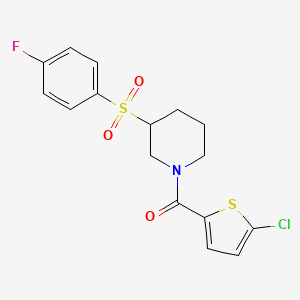 (5-Chlorothiophen-2-yl)(3-((4-fluorophenyl)sulfonyl)piperidin-1-yl)methanone