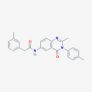 N-(2-methyl-4-oxo-3-(p-tolyl)-3,4-dihydroquinazolin-6-yl)-2-(m-tolyl)acetamide