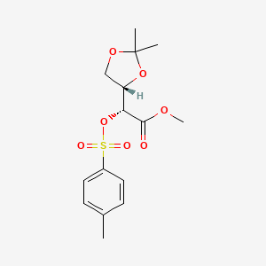 (R)-methyl 2-((S)-2,2-dimethyl-1,3-dioxolan-4-yl)-2-(tosyloxy)acetate