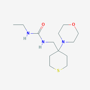 molecular formula C13H25N3O2S B2952008 1-Ethyl-3-[(4-morpholin-4-ylthian-4-yl)methyl]urea CAS No. 2380099-77-2