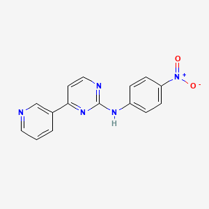 N-(4-Nitrophenyl)-4-(3-pyridyl)-2-pyrimidineamine