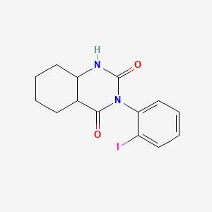 molecular formula C14H9IN2O2 B2952026 3-(2-Iodophenyl)-1,2,3,4-tetrahydroquinazoline-2,4-dione CAS No. 2380186-88-7