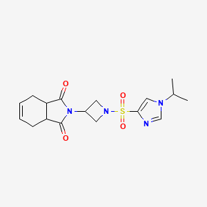 2-(1-((1-isopropyl-1H-imidazol-4-yl)sulfonyl)azetidin-3-yl)-3a,4,7,7a-tetrahydro-1H-isoindole-1,3(2H)-dione