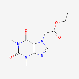molecular formula C11H14N4O4 B2952031 ethyl (1,3-dimethyl-2,6-dioxo-1,2,3,6-tetrahydro-7H-purin-7-yl)acetate CAS No. 7029-96-1