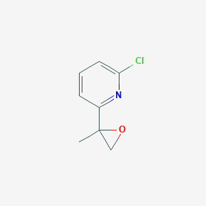 molecular formula C8H8ClNO B2952050 2-Chloro-6-(2-methyloxiran-2-yl)pyridine CAS No. 2228280-94-0
