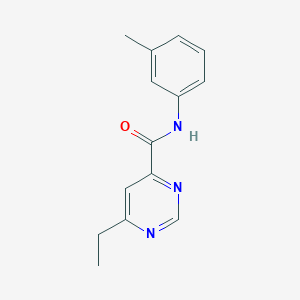 molecular formula C14H15N3O B2952053 6-Ethyl-N-(3-methylphenyl)pyrimidine-4-carboxamide CAS No. 2415488-10-5