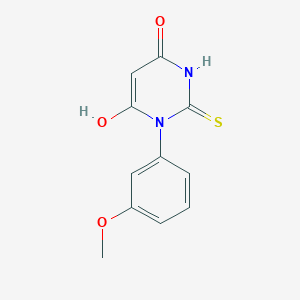 6-Hydroxy-3-(3-methoxyphenyl)-2-sulfanyl-3,4-dihydropyrimidin-4-one