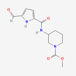 methyl 3-(5-formyl-1H-pyrrole-2-amido)piperidine-1-carboxylate
