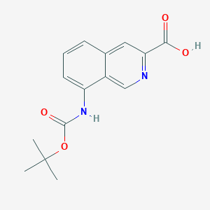 8-[(2-Methylpropan-2-yl)oxycarbonylamino]isoquinoline-3-carboxylic acid