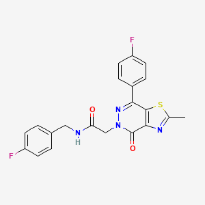 N-(4-fluorobenzyl)-2-(7-(4-fluorophenyl)-2-methyl-4-oxothiazolo[4,5-d]pyridazin-5(4H)-yl)acetamide