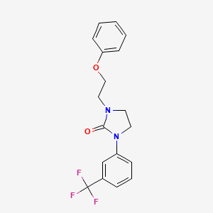 1-(2-Phenoxyethyl)-3-[3-(trifluoromethyl)phenyl]imidazolidin-2-one