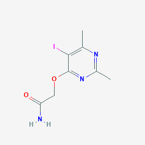 2-(5-Iodo-2,6-dimethylpyrimidin-4-yl)oxyacetamide