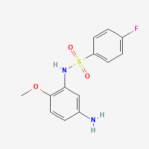 N-(5-amino-2-methoxyphenyl)-4-fluorobenzene-1-sulfonamide