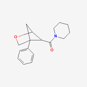 molecular formula C17H21NO2 B2952110 (4-Phenyl-2-oxabicyclo[2.1.1]hexan-5-yl)-piperidin-1-ylmethanone CAS No. 2416233-63-9