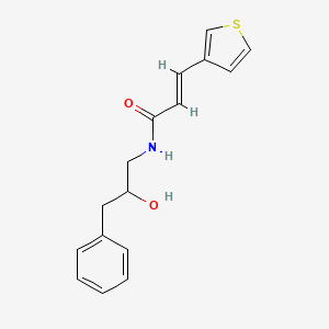 (E)-N-(2-hydroxy-3-phenylpropyl)-3-(thiophen-3-yl)acrylamide