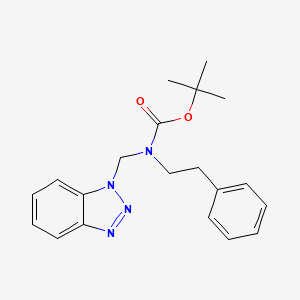 tert-Butyl N-(1H-1,2,3-benzotriazol-1-ylmethyl)-N-(2-phenylethyl)carbamate