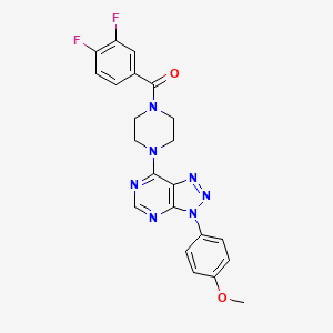 (3,4-difluorophenyl)(4-(3-(4-methoxyphenyl)-3H-[1,2,3]triazolo[4,5-d]pyrimidin-7-yl)piperazin-1-yl)methanone