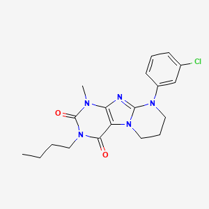 3-butyl-9-(3-chlorophenyl)-1-methyl-7,8-dihydro-6H-purino[7,8-a]pyrimidine-2,4-dione