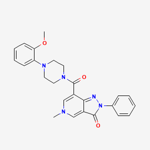 7-(4-(2-methoxyphenyl)piperazine-1-carbonyl)-5-methyl-2-phenyl-2H-pyrazolo[4,3-c]pyridin-3(5H)-one