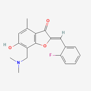 (Z)-7-((dimethylamino)methyl)-2-(2-fluorobenzylidene)-6-hydroxy-4-methylbenzofuran-3(2H)-one