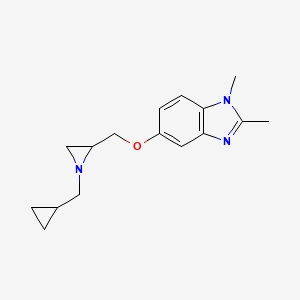 5-[[1-(Cyclopropylmethyl)aziridin-2-yl]methoxy]-1,2-dimethylbenzimidazole